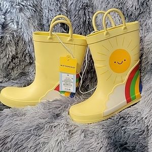NWT cat and jack rain boots kids size 10